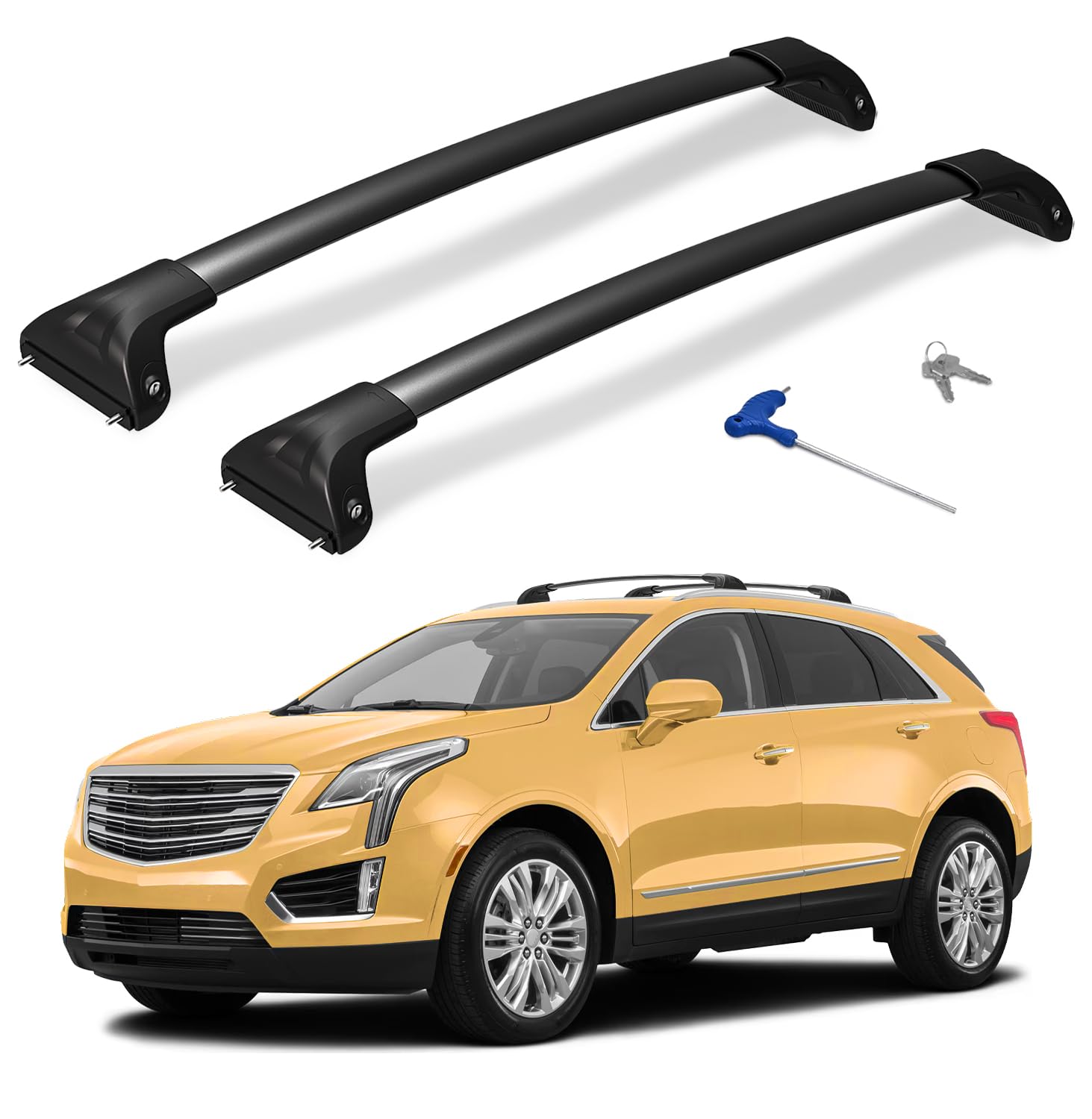 Amazon.com: HmmtyRack 300lbs Lockable Roof Rack Cross Bars Fit for