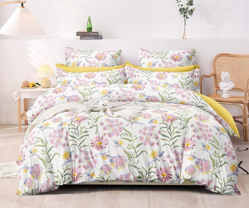 350 Tc Heavy Glace Cotton Super King Size Duvet Cover II Razai Cover II Quilt Cover for Double Bed Size with Zipper (Dohars) 108x108 inch-Multicolor-picture-34
