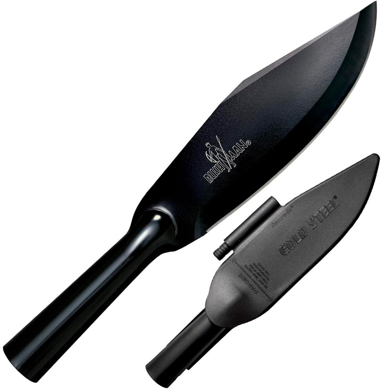 Bowie Blade Bushman Durable Resistant 7" SK-5 High Carbon Fixed Blade Outdoor Survival Hunting Knife, 5.25" Hollow Handle, Secure-Ex Sheath with Ferrocerium Fire Steel