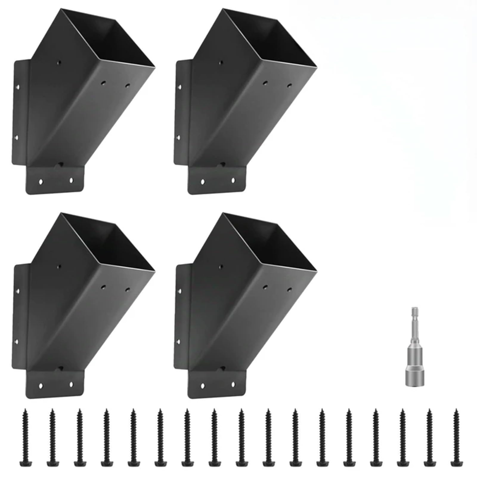 Apglsxy Rustproof Metal Framework Parentheses Set For Stabilizing Gazebos Platforms And Outdoor Constructions With Simple Screw Installation Strong Mild Steel Shade Parentheses