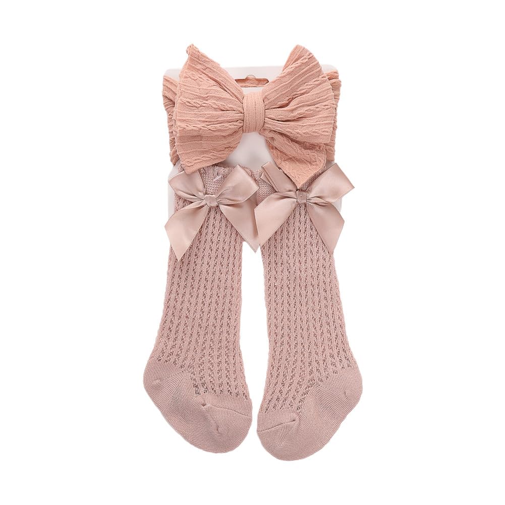 Baby Girl Headband, Baby Socks Baby Headbands Tight Baby Head Bands Girls Hairbands Elastic Hair Band Bows Hair Accessories for Newborn Infant Toddler