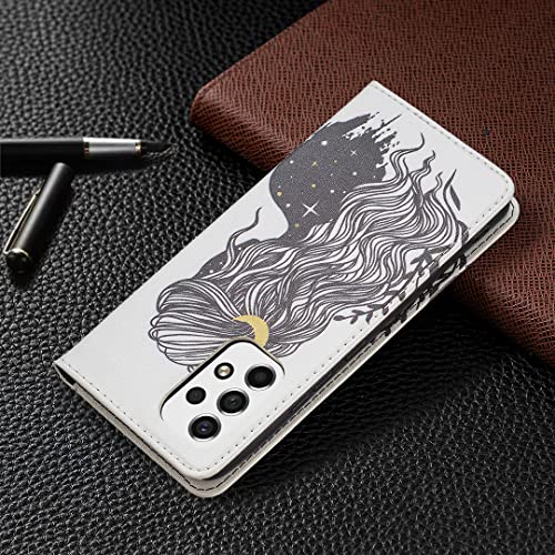 nincyee Capas Flip Para Samsung Galaxy A53 5G,Borboleta Animal Padrão Couro Pu Carteira Suporte Fech