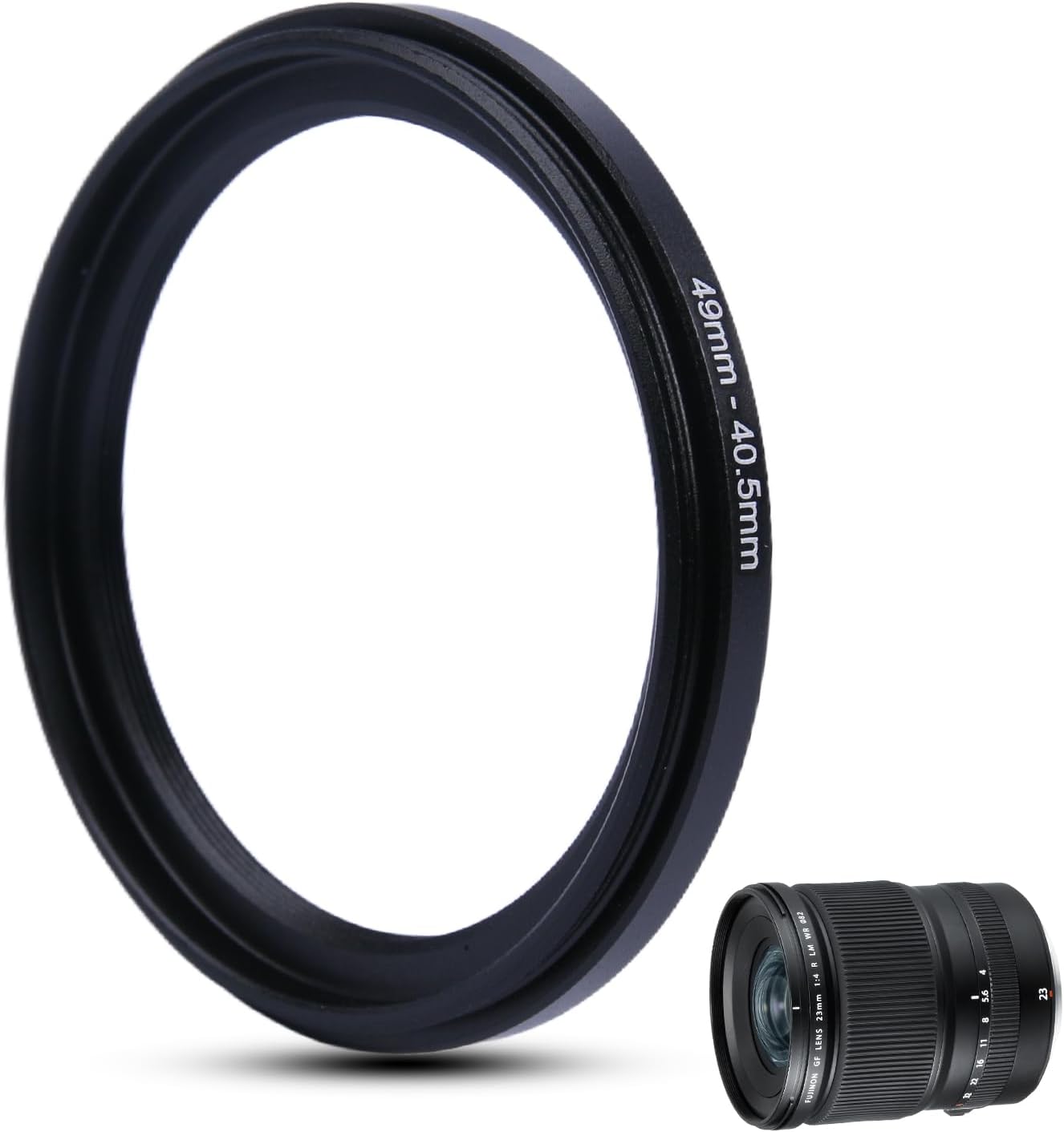 Metal Step Down Ring Filter Adapter - 46mm to 43mm - Metal Ring Step Down Rings Adapter Filter Compatible with All 43mm UV, CPL, ND, Lens Hood, Threaded Lens ect