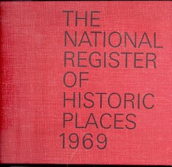 Hardcover The National Register of Historic Places 1969 [Unknown] Book