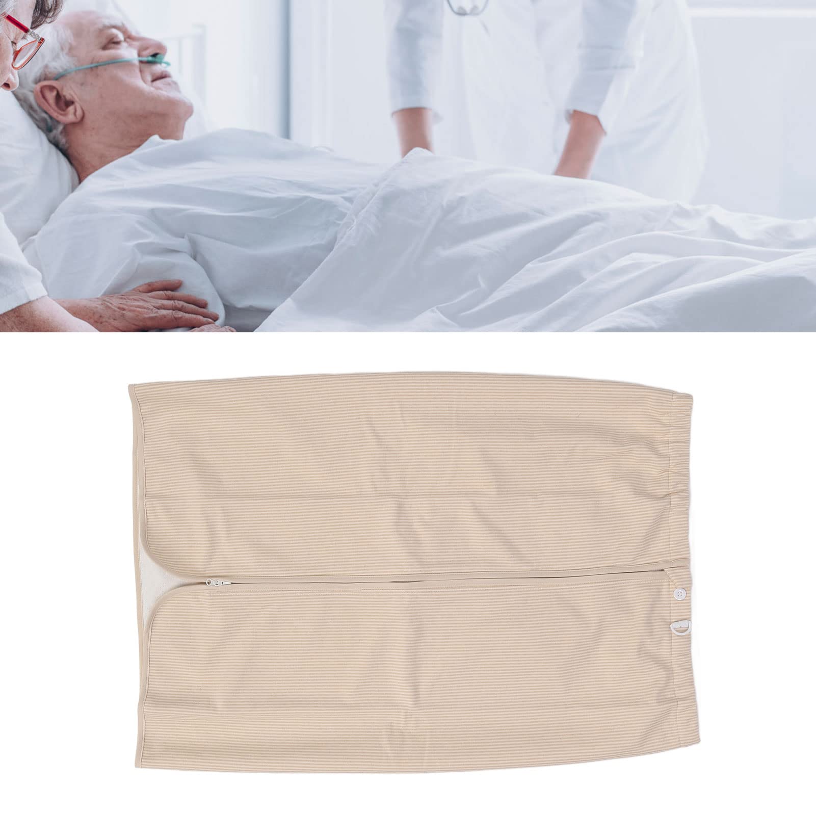 Cuscino per Letto per Incontinenza in Cotone Regolabile con Cerniera Assorbente (XL)