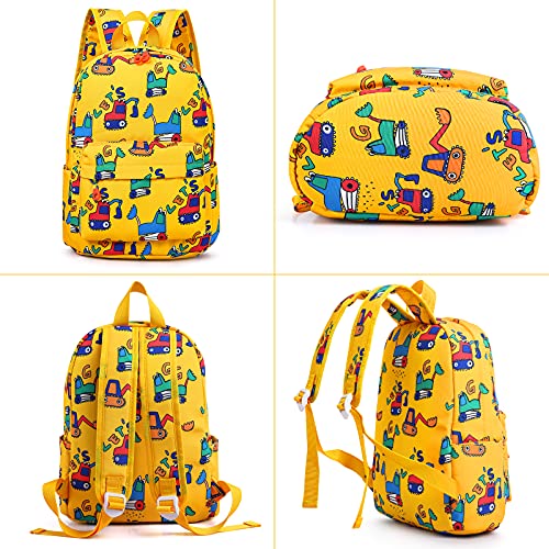 Image of Zicac Toddler Backpack Cute Canvas Preschool Backpacks for Boys Girls, Kids Backpack Perfect for Daycare and Preschool