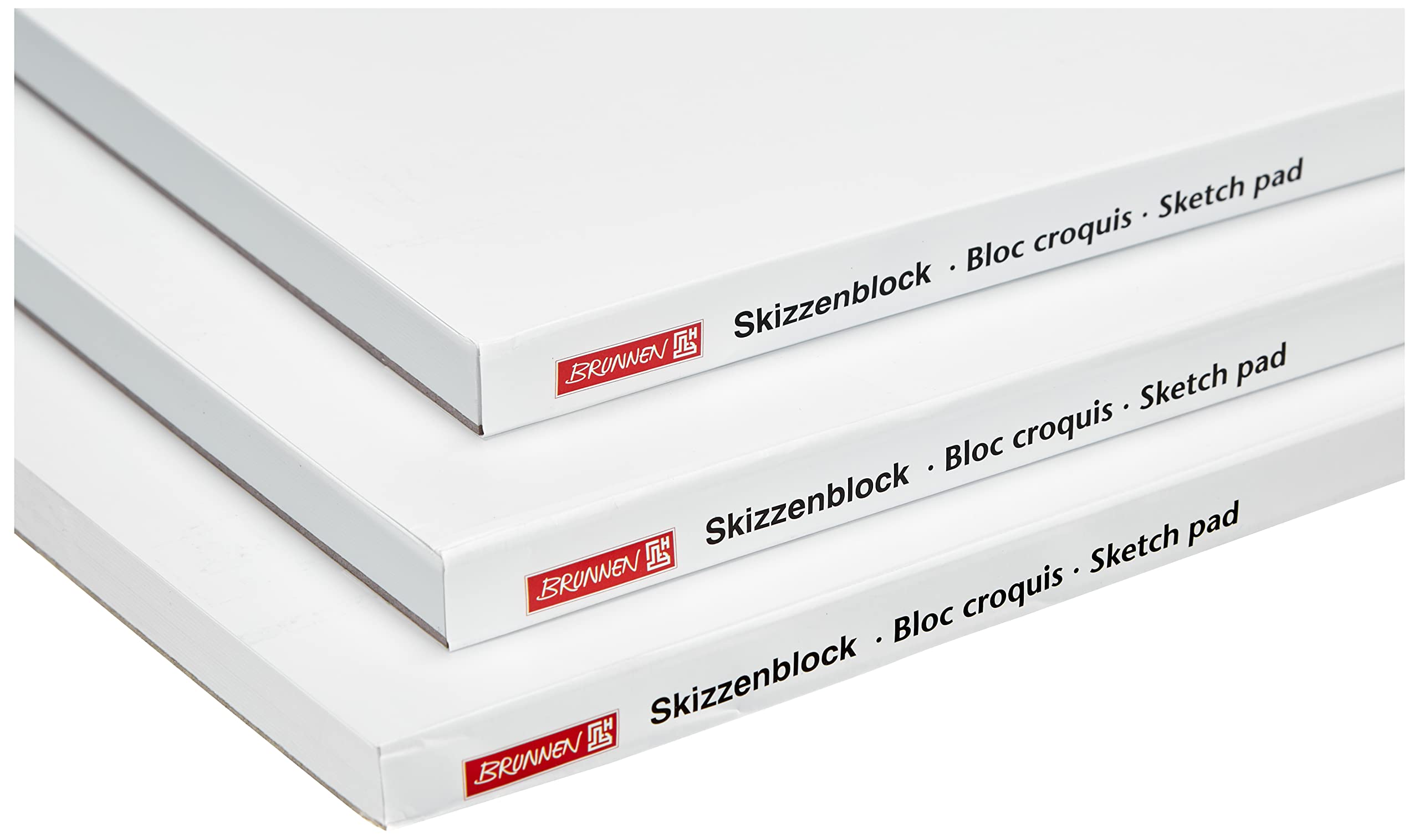 3 x Brunnen Sketch Pads, A3, 190 g, 50 Sheets