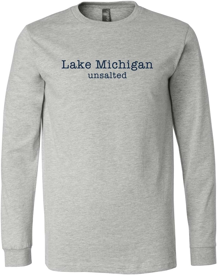 Lake Michigan Unsalted Modern Fit Unisex Long Sleeve T-Shirt
