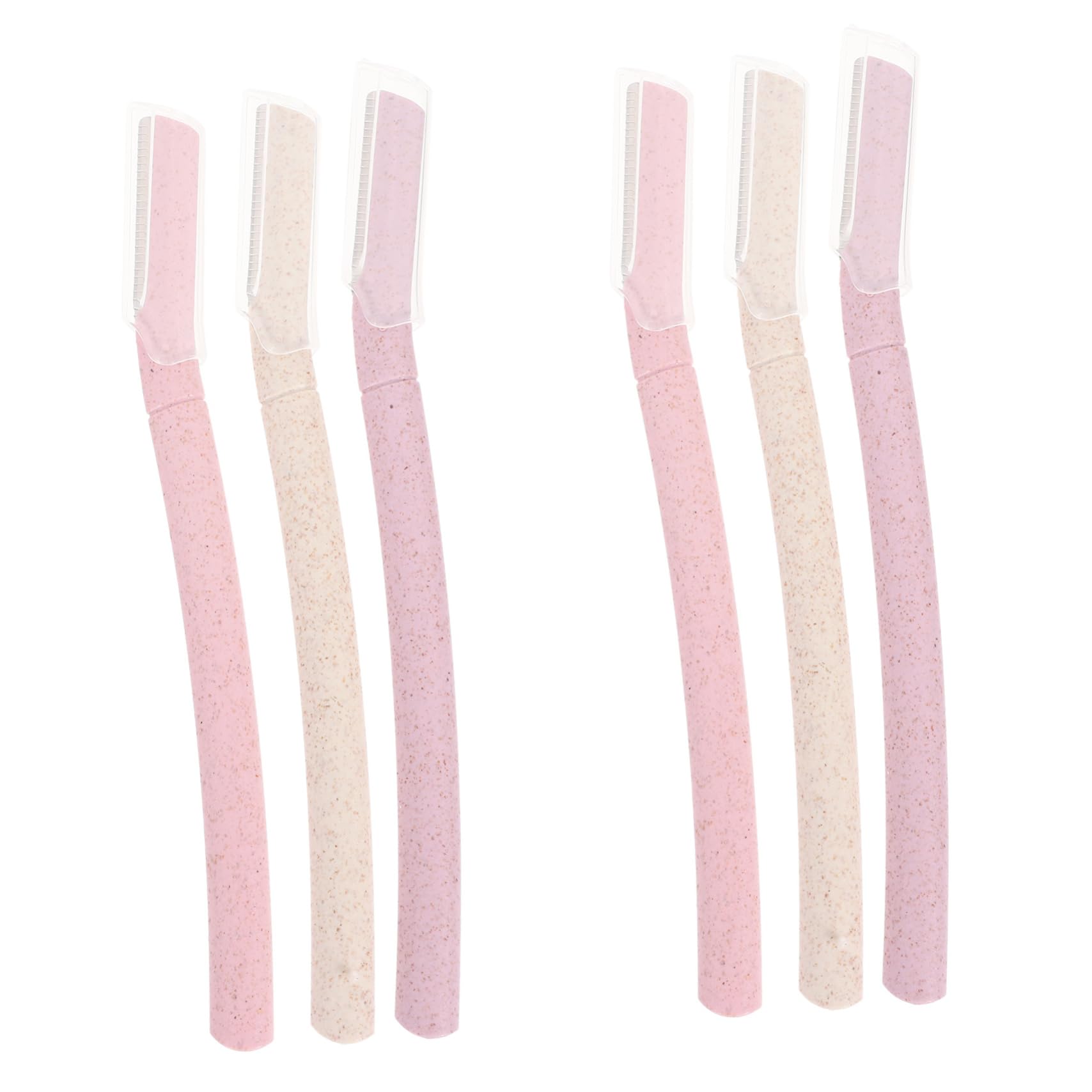 Healeved Portable 6-in-1 Eyebrow Shaper Razor Kit Made of Material for Travel Home for Friends Family Random