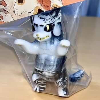 Amazon.co.jp: 小夏屋 ネゴラ マーブル 黒×白 ② こなつ ソフビ
