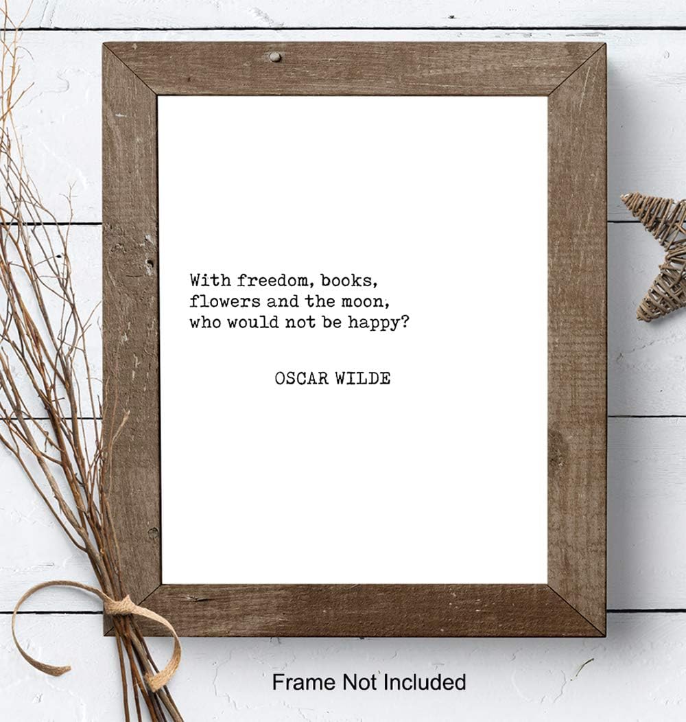 Oscar Wilde Quote Wall Art Print Typography - 8x10 Unframed Photo - Makes a Great Gift - Chic Home Decor - Motivational and Inspirational - Image 7