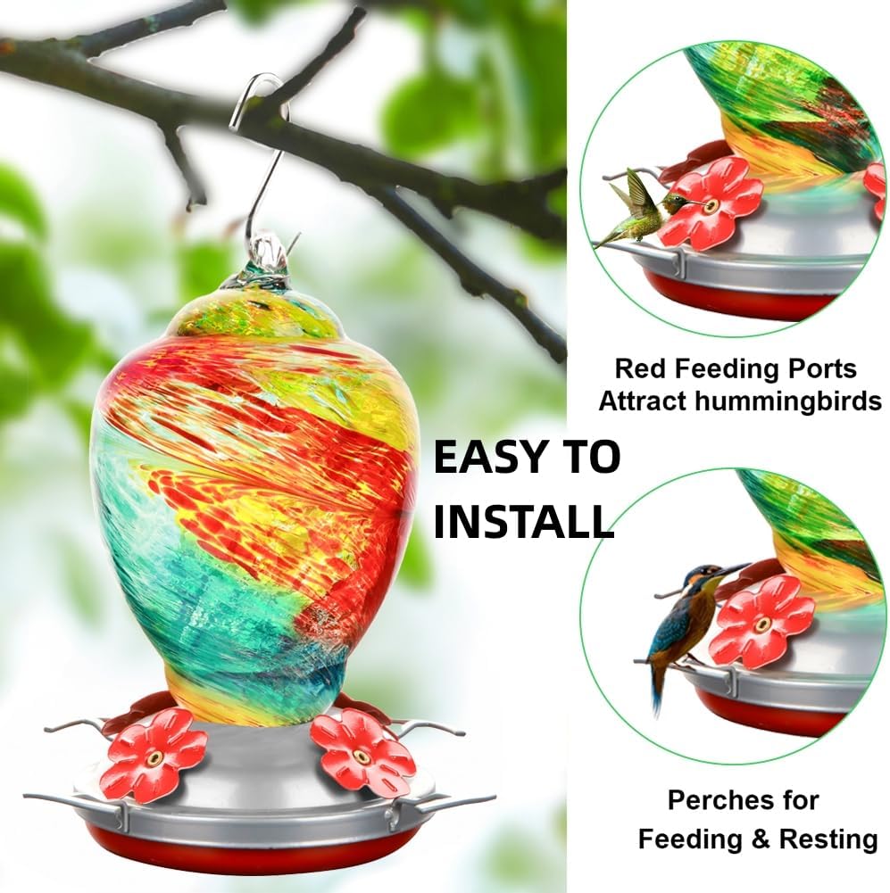 Hummingbird Feeder Bottom Replacement Parts Base Set Includes Feeder Base, Replacement Seal Rings Moat Hook and Brushes (12 Pack)