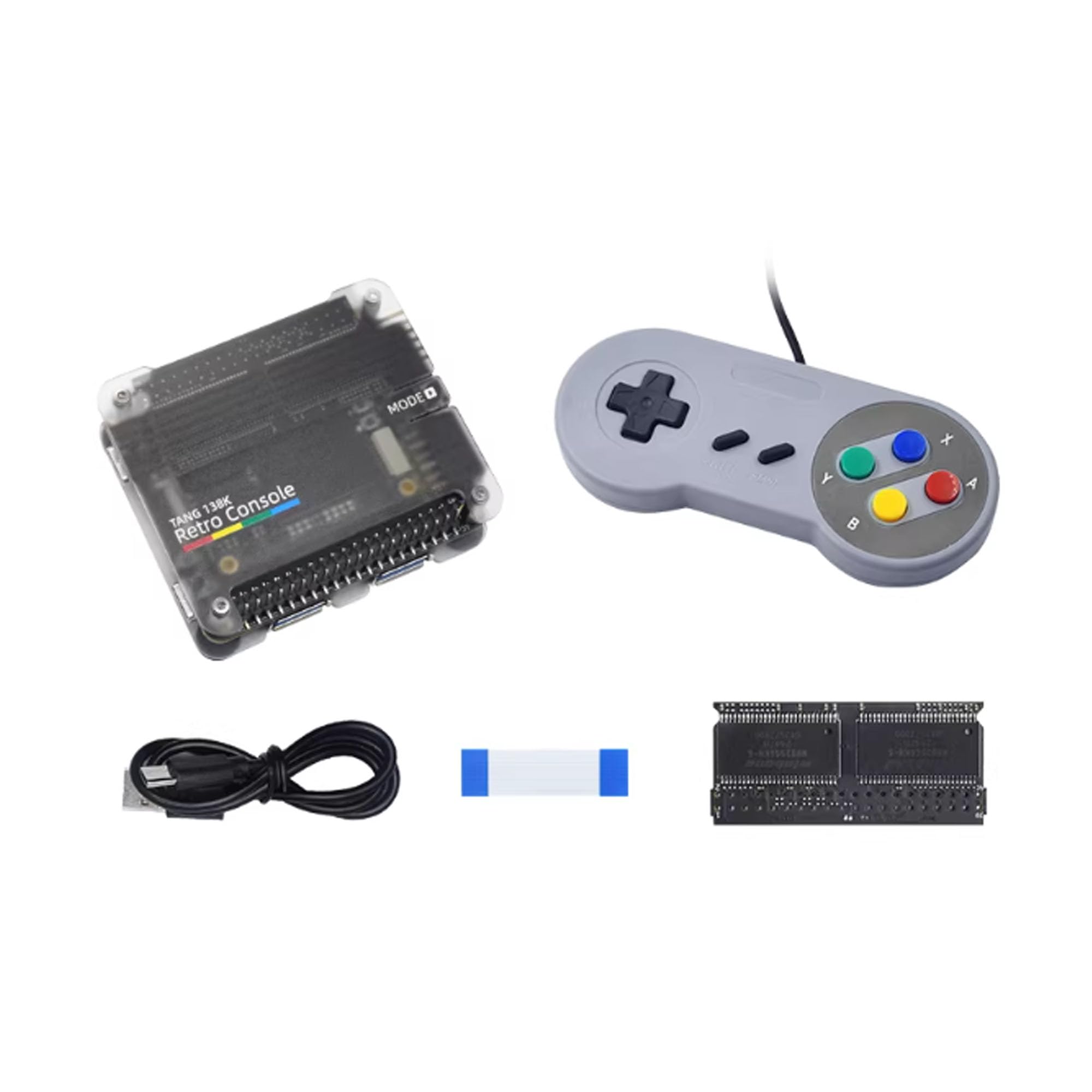 Sipeed Tang Console 138K zestaw podstawowy z obudową akrylową | 138K LUT, obudowa akrylowa, 1 kontroler USB, HDMI, do wielu systemów retro