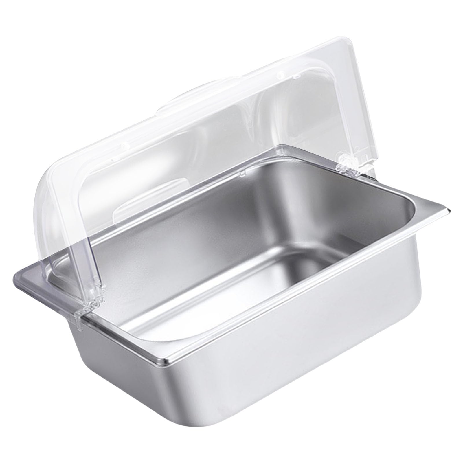 Couvercle Transparent en Acier Inoxydable, Plateau de présentation des Aliments pour Buffet, Distributeur de Condiments pour Restaurant, Plateau de présentation des Aliments à Usage Domestique