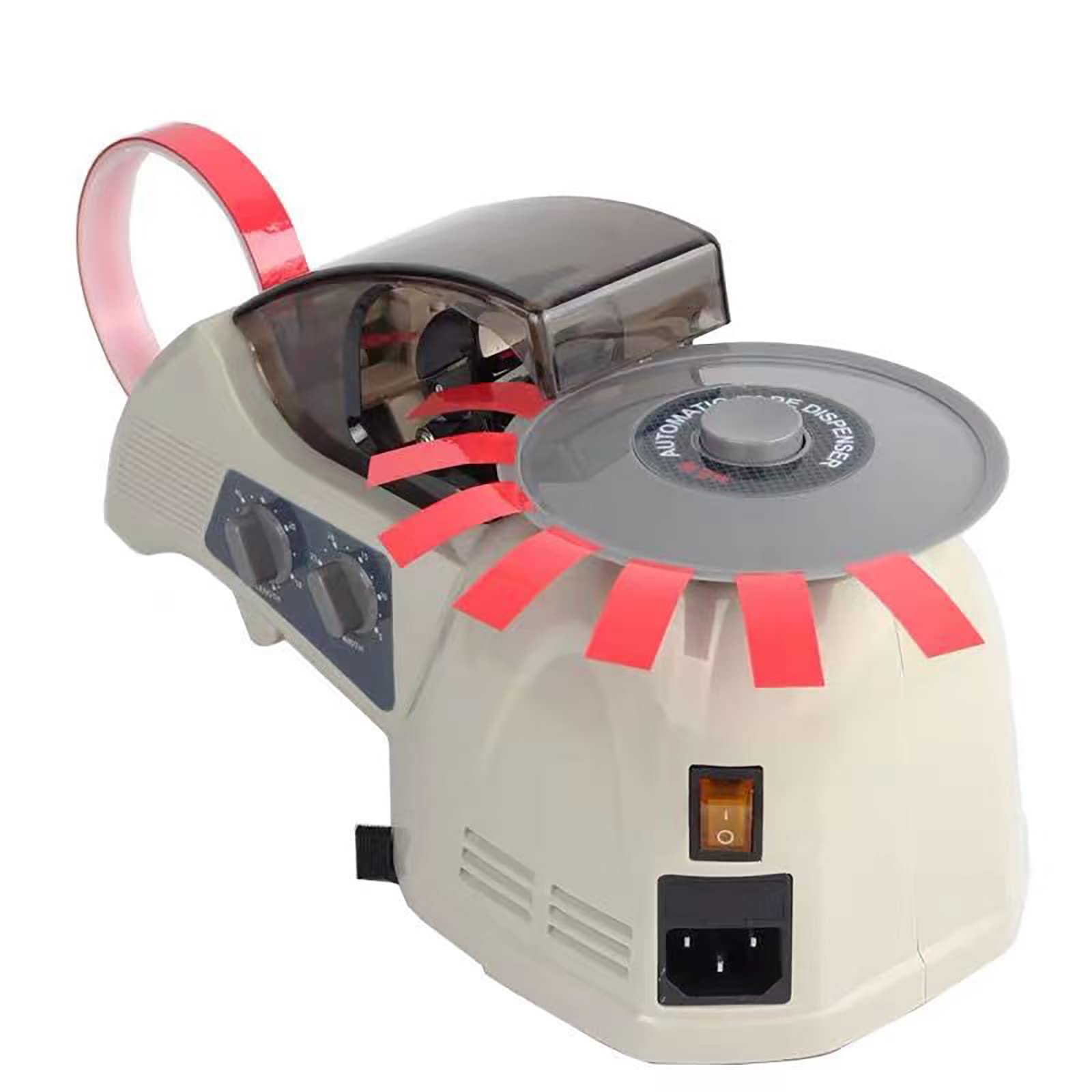 Dispenser automatico di nastro, macchina a nastro girevole, lunghezza di taglio: 10 ~ ~ 60 mm, larghezza applicabile: 05 ~ ~ 25 mm, può essere utilizzato da più persone allo stesso tempo