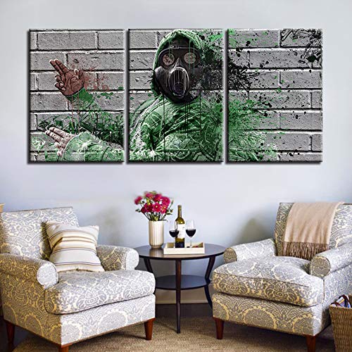 Tableau Triptyque Graffiti de Haute Qualité pour Décoration Murale