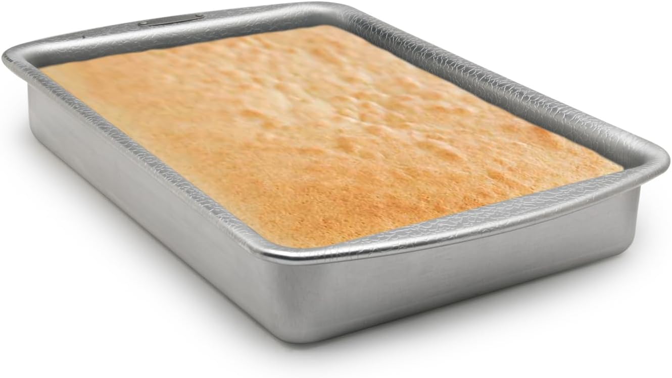 Doughmakers 10261 Non-Stick Grade Aluminum Cake Pan, Metallic