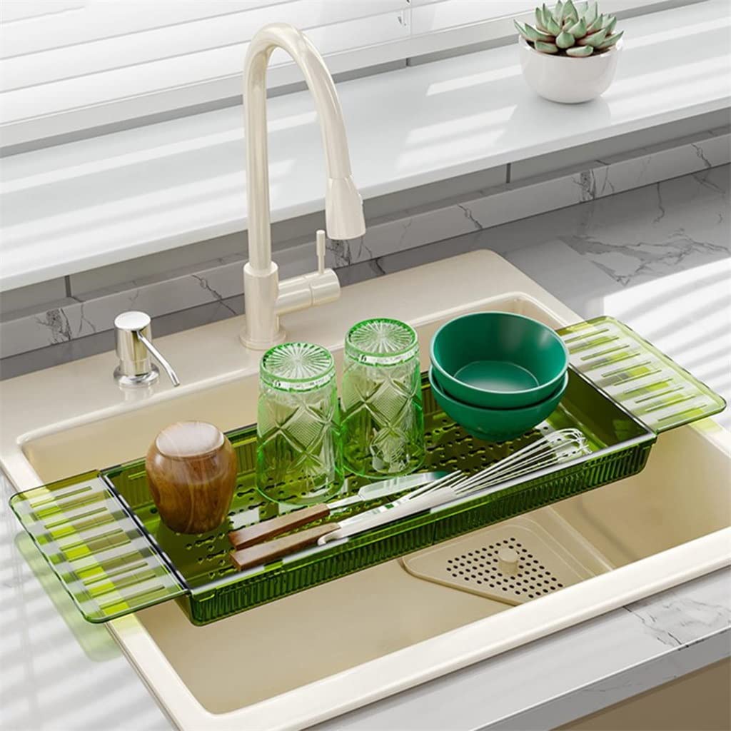 Bandeja extensible para bañera, estante de gran capacidad con drenaje rápido, ideal para relajación y experiencia de spa