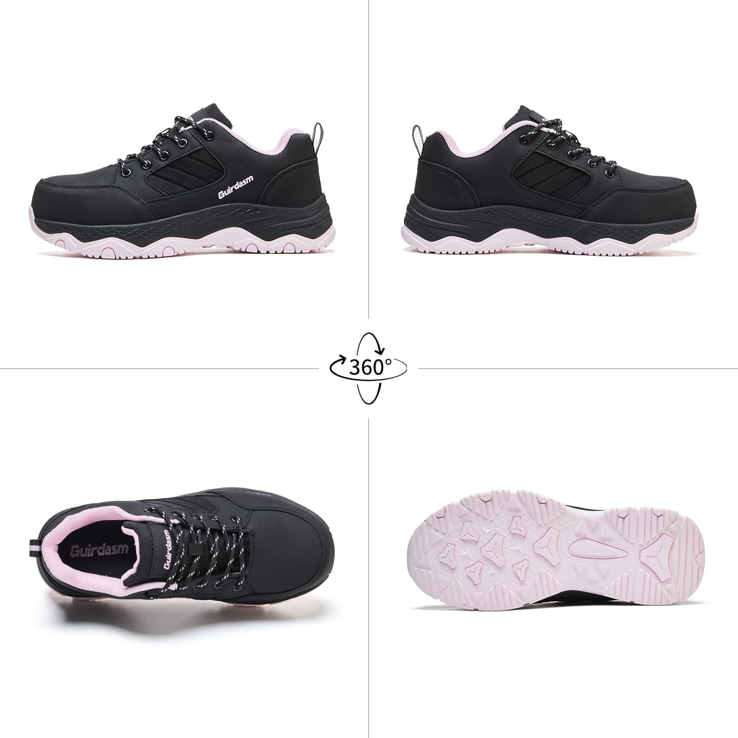 Wide Steel Toe Shoes for Women Waterproof Non Slip Work Shoes Lightweight Slip Resistant Safety Shoes Indestructible Construction Composite Toe Sneakers - Image 6