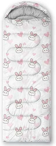 Vista 87 de Axolotl Moon Stars - Saco de dormir para niños, saco de dormir ligero y cálido para clima frío, saco de dormir portátil impermeable para camping