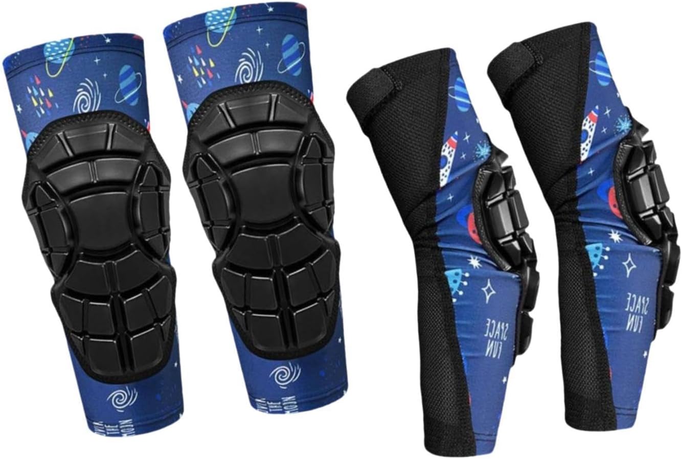 YIJU Kids Knee Pads Elbow Pads Sleeve Pads Protection Knee Support Guards Protective Gear Set for Child Bike Inline Sports Skating