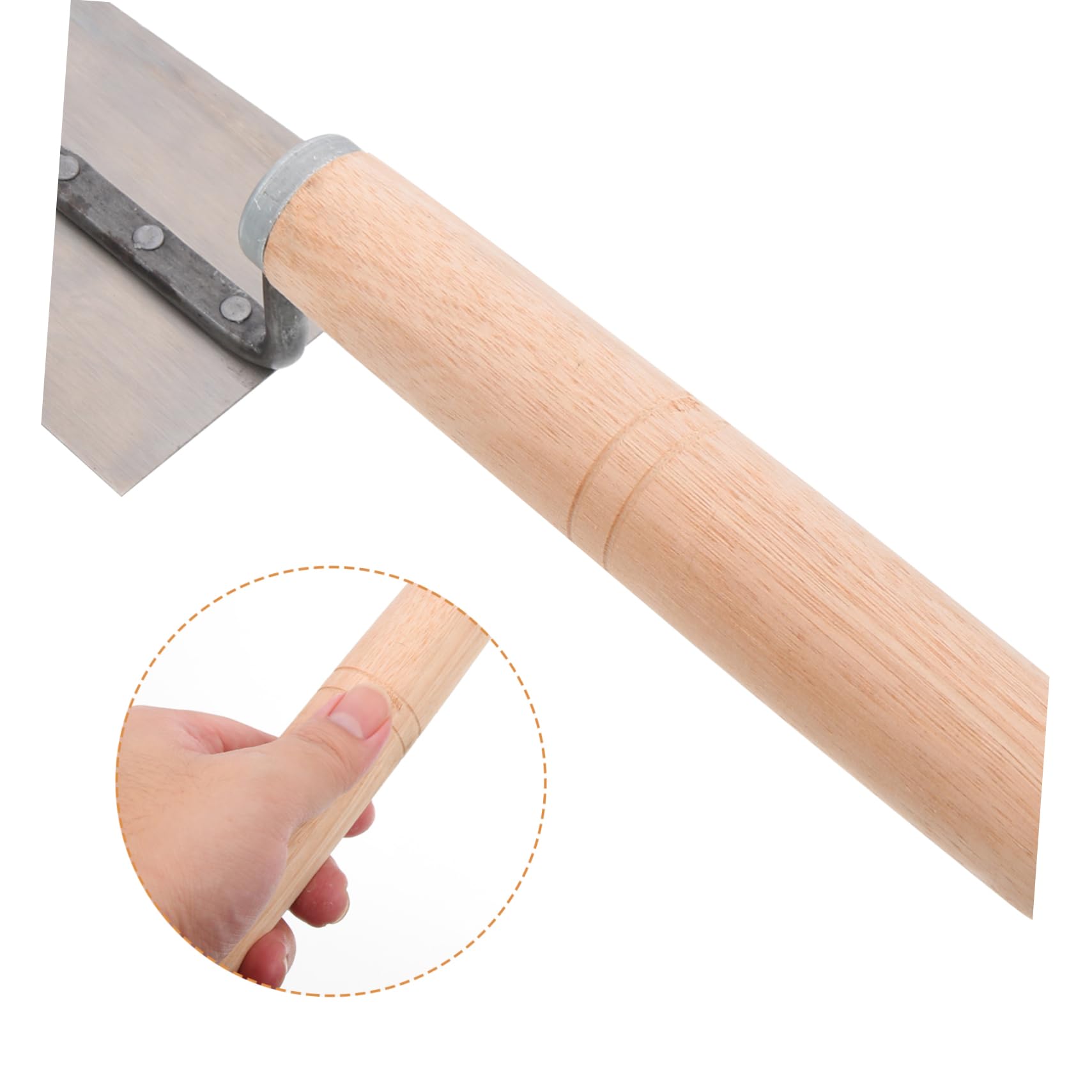 Cazzuola per Finitura in Acciaio Inox Manico in Legno, 5 Pezzi | Spatola Intonacatrice e Frattazzo per Intonaco, per Cemento e Gesso, Set Professionale Multiuso