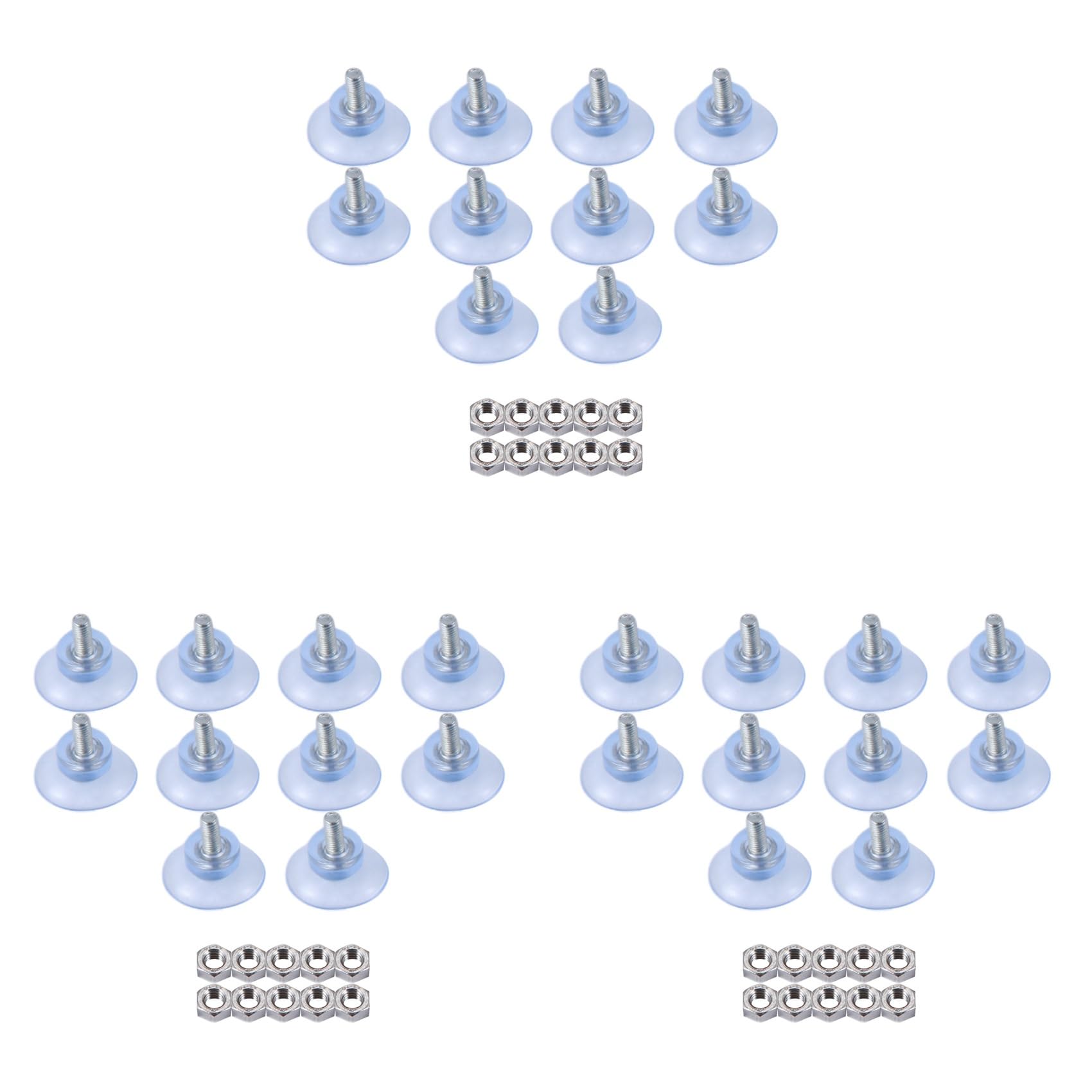 Hfgdnchva 30 Pcs Rubber Strong Suction Cup Replacements For Glass Table Tops With M6