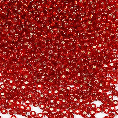 Bala&Fillic White Color 3mm Seed Beads About 3600pcs/100Grams in Bag, 8/0 Glass Craft Beads for Making Bracelet Necklace Earring(White)