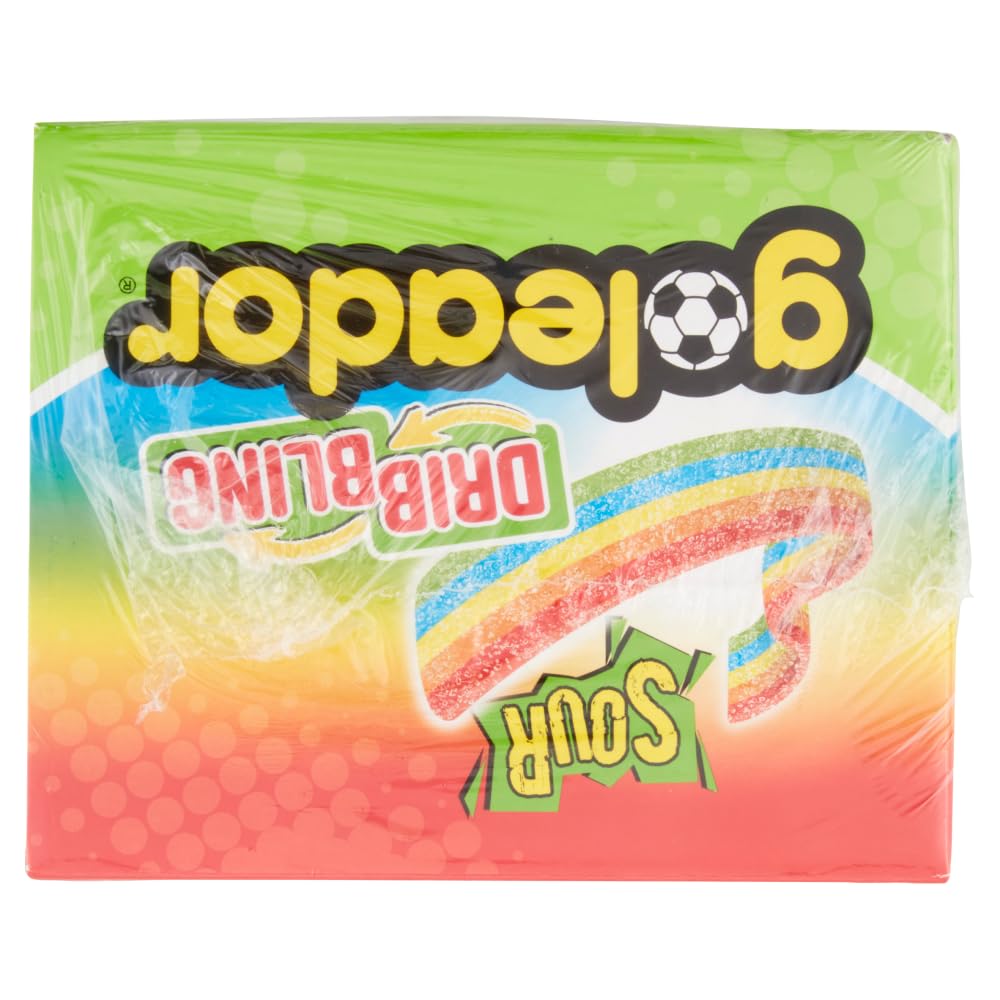 Goleador Dribbling Rainbow, Caramelle Gommose, Gusto Frutti Assortiti Frizzanti, Sour, Confenzione da 144 Pezzi Monoporzione, Incartati Singolarmente, Ottime da Condividere