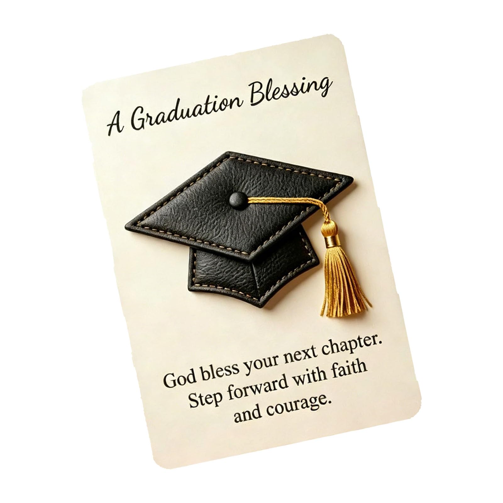 Whoasyst Hug Gift PVC Graduation Cap Shaped Blessing Keepsakes with Greeting Card for Parties and Memorable Congratulation PVC Graduation Card