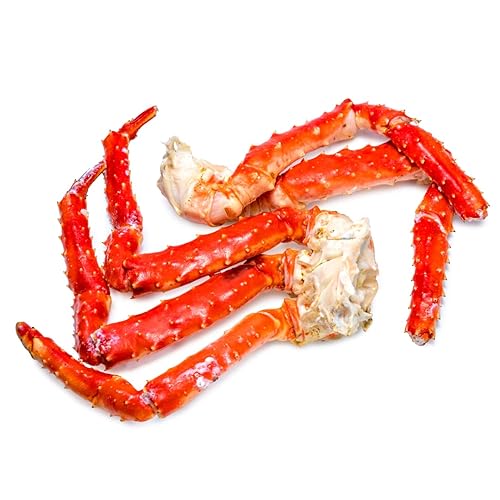 King Crab Legs 1kg – Wild-Caught from Chile | Premium Frozen Seafood | Shell-On, Ready to Cook for Grilling, Boiling, Steaming & Gourmet Dishes