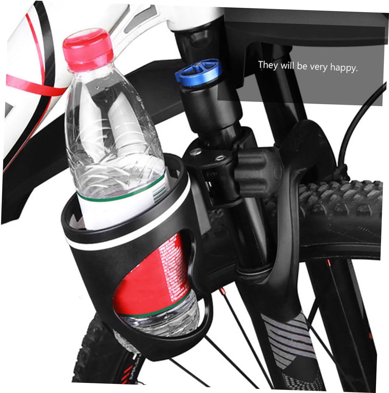 Vaguelly 2pcs Sturdy Lightweight Stroller Cup Holder Fit for Water Bottle Holder