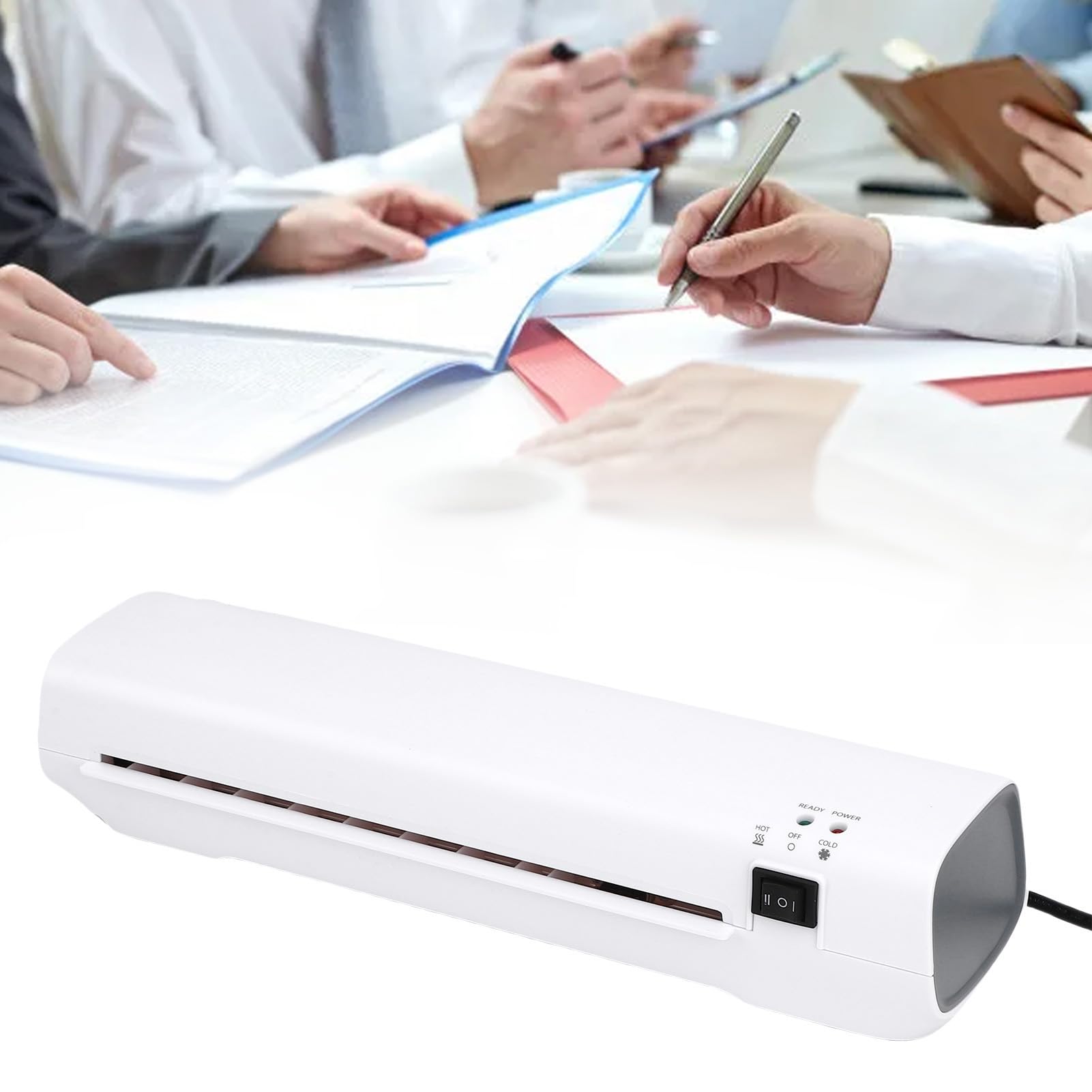 Laminatrice a Caldo Anti-inceppamento con Preriscaldamento Rapido, Plastificatrice Formato A4 230 Mm per Insegnanti di Casa, Ufficio e Scuola (Spina europea 220V)