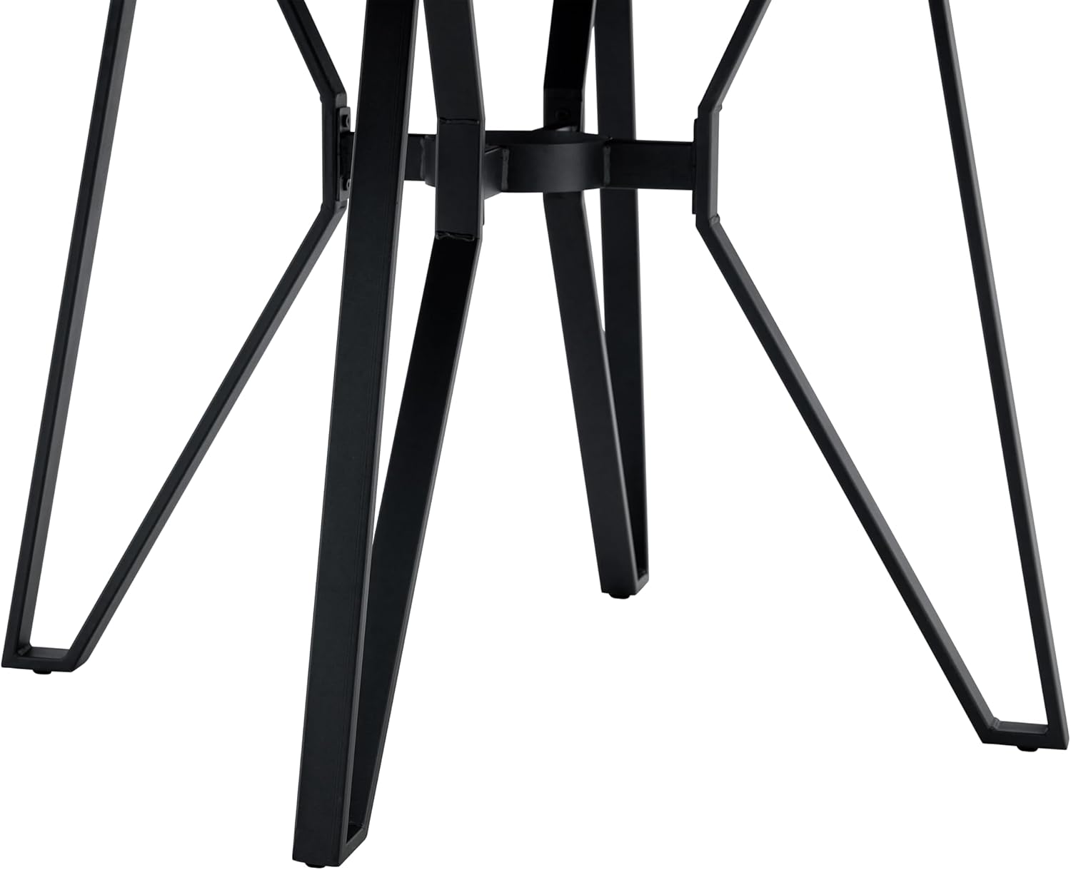 Christopher Knight Home Declan 5 Piece Wooden Dining Table Set for 4, Modern Dining Chairs Set of 4 and Table Set, Round Dining Table and Chair Set for Home/Apartment/Restaurant, Black+Brown+White