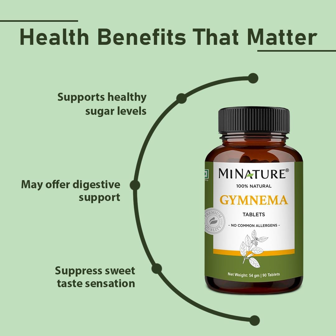 Gymnema Tablets By Mi Nature | 90 Tablets, 1000 Mg | 45 Days...