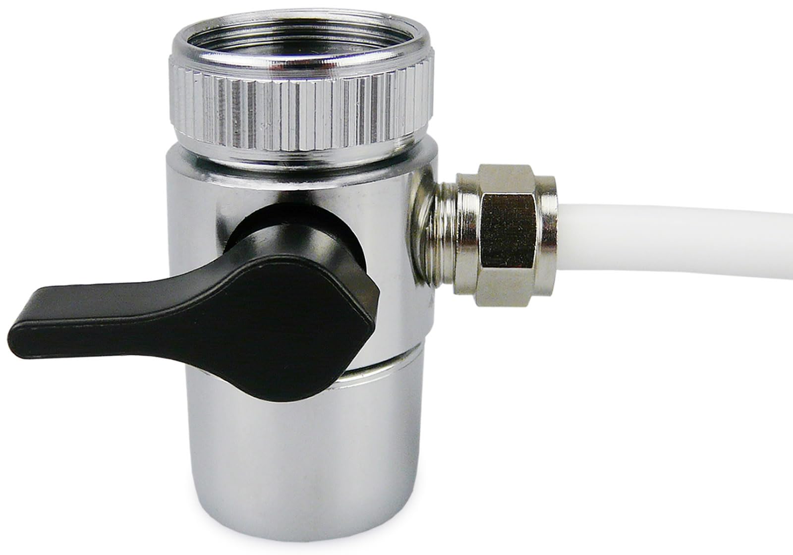 smardy Válvula desviadora para grifo con adaptador M22xM24 – salida de manguera 1/4" (6,35 mm) – conecta filtro de agua u ósmosis inversa al grifo de la cocina – sin obras ni fontanero