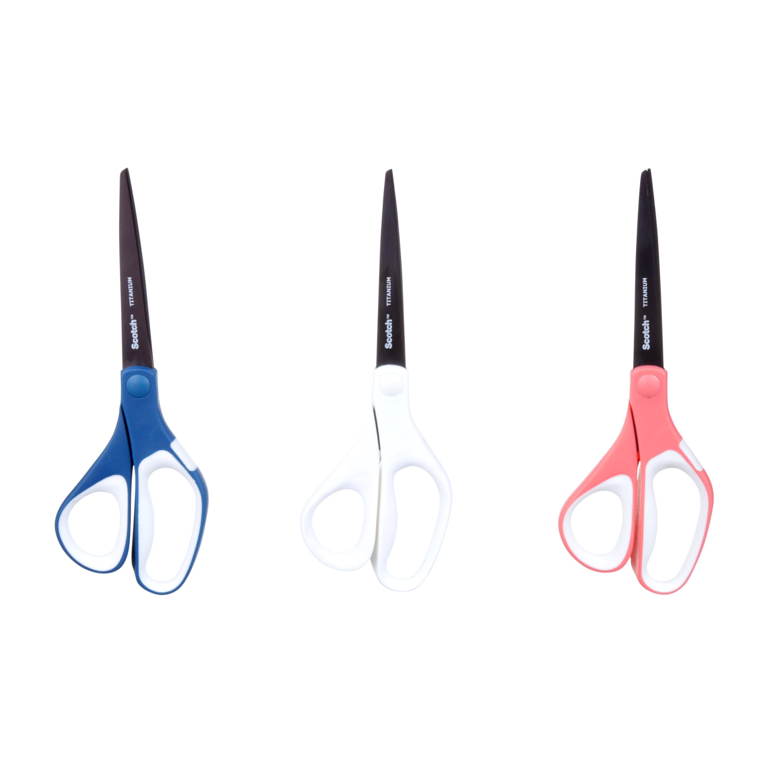 Scotch Brand Precision Ultra Edge Scissors, Left- or Right-Handed, 8 Inch, 3-Pack