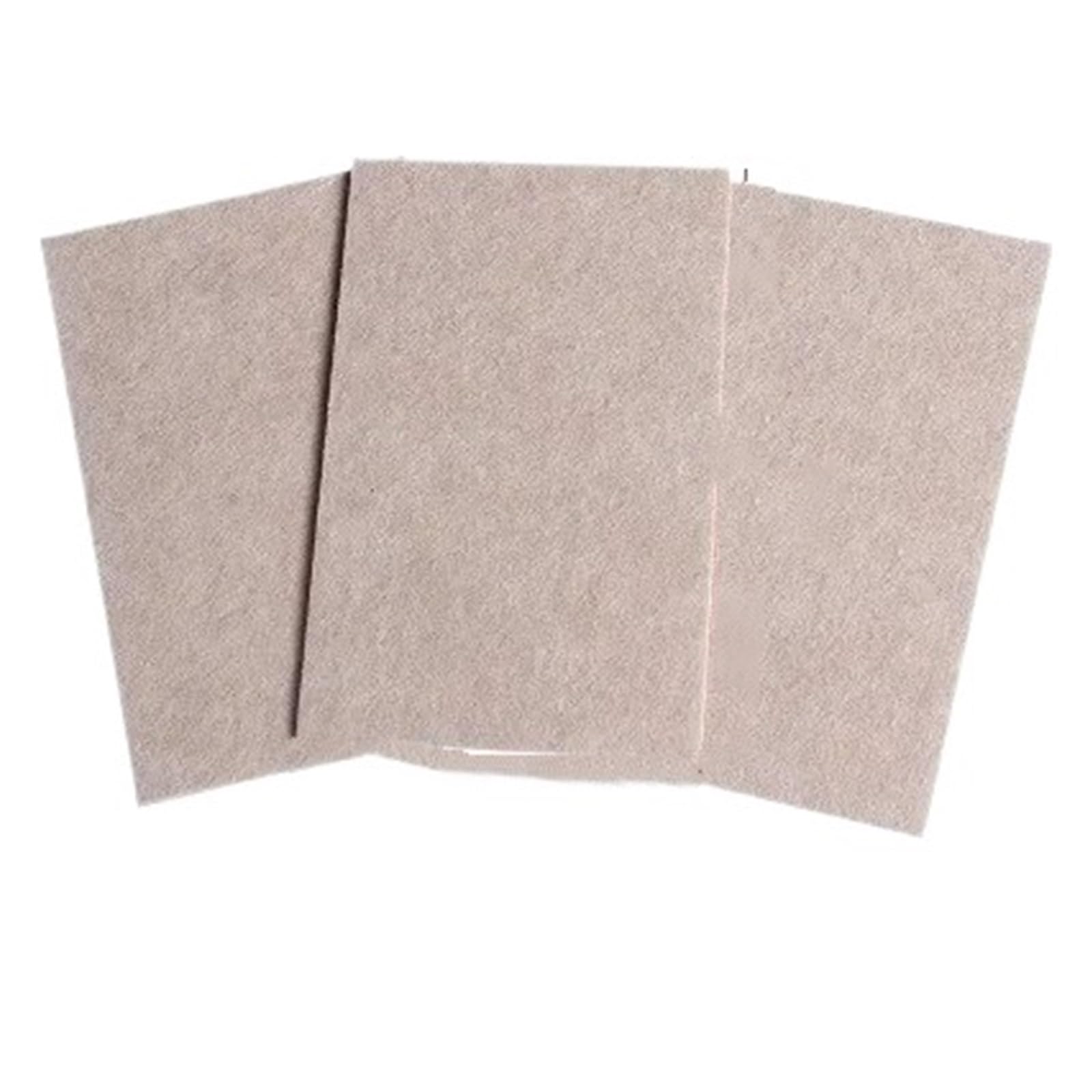 Felt Furniture Protector 3-72Pcs Felt Chair Leg Pads 3.0mm Thick Floor Scratch Protector Mat Mute Non-slip Self Adhesive DIY Furniture Accessories(150x97mm-3pcs)