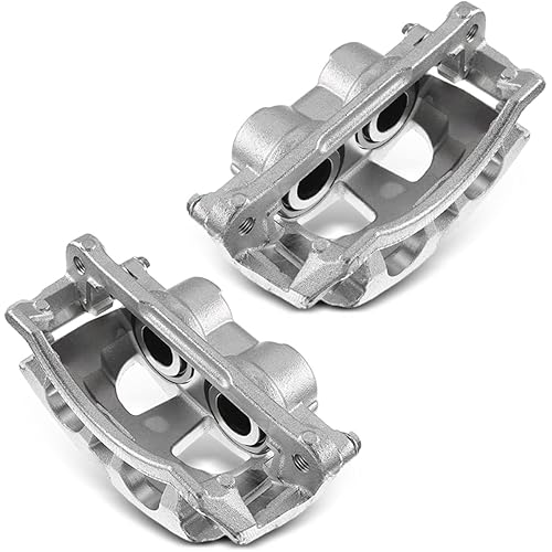 A-Premium Disc Brake Caliper Assembly with Bracket Compatible with Select Dodge and Ram Models - Ram 2500/Ram 3500 2009-2010, 2500/3500 2011-2018 - Front Driver and Passenger Side, 2-PC Set