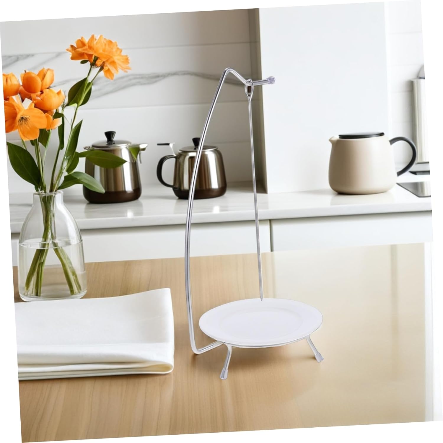 Grilling Skewers Set 6-piece Stainless Steel Skewers Vegetables Stand Holder