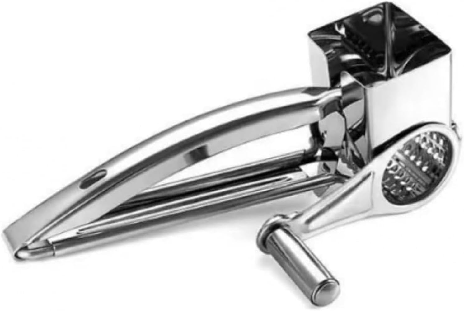 ロータリーチーズおろし金 チーズ削り・カッター ニンニングレーター チョコレート・ナッツ用おろし器 ハンドル付き手回しチーズおろしき