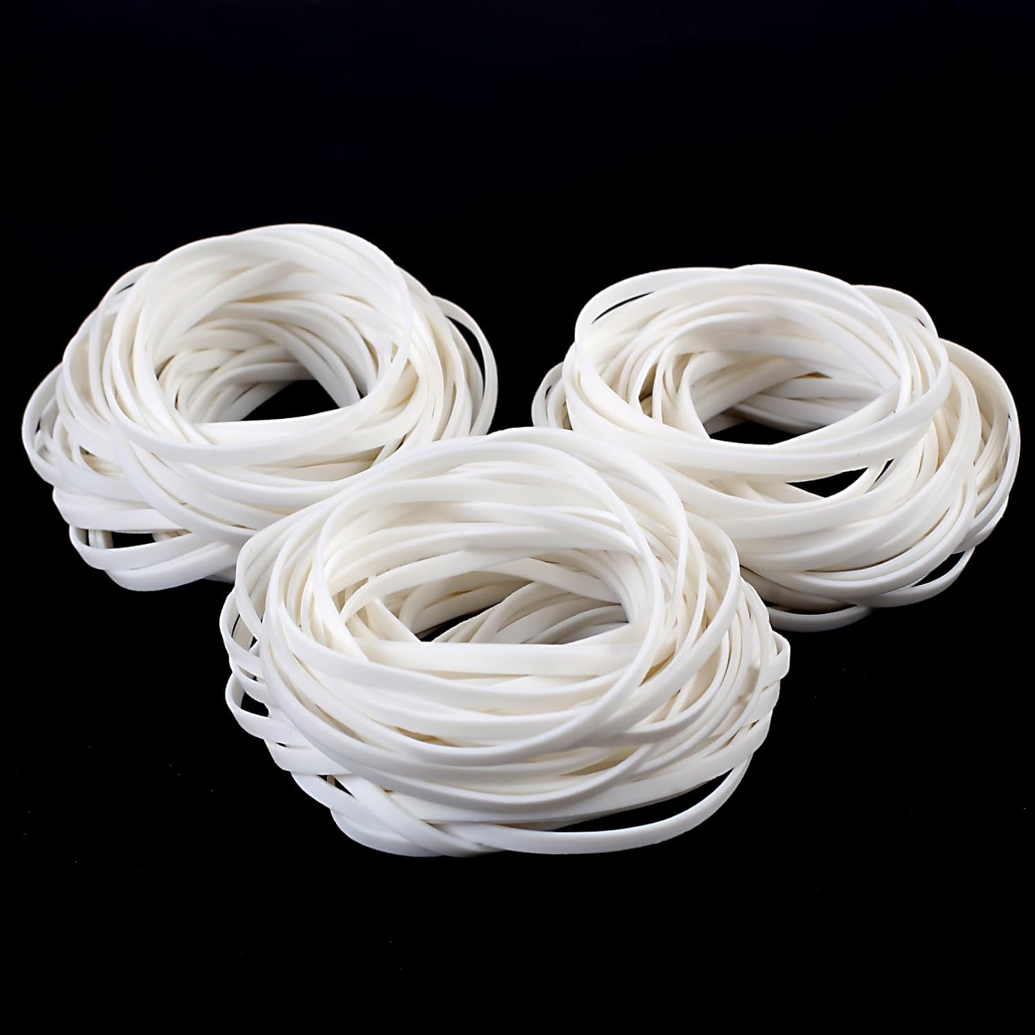 150 Pcs White Rubber Band, Colorful Rubber Bands Size 33, Strong Elastic Band Loop Office Supplies, Suitable for Office School Home thumbnail