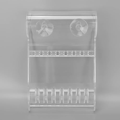 Miniatura 5 de Brrnoo Estante de almacenamiento para tijeras de peluquería, plástico transparente, 6 estantes, aprox. 8.3 x 5.5 in 8.3 x 5.5 pulgadas, accesorio