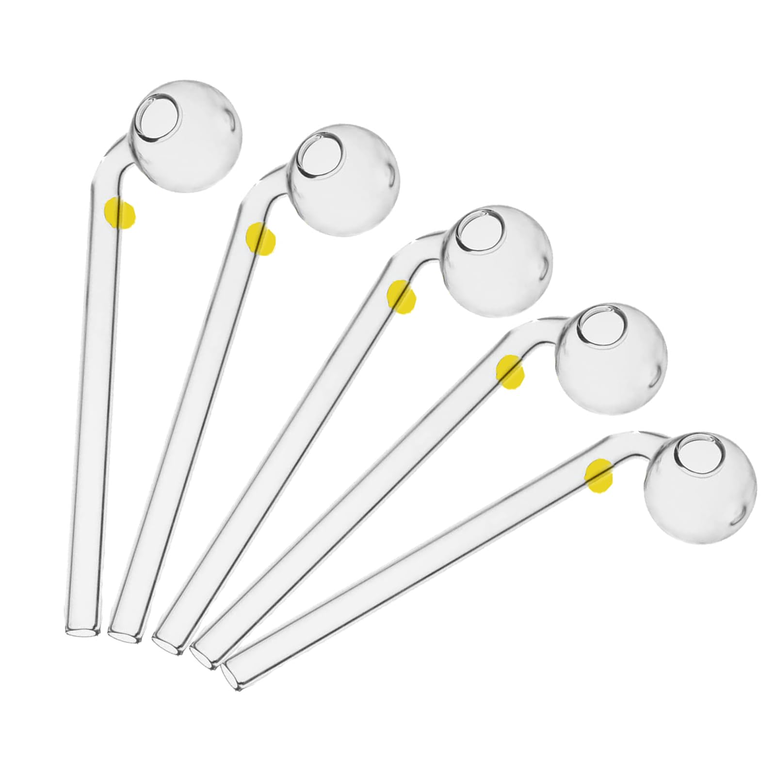 5Pcs Glas Olie Brander Glazen Pijp Clear Dikke Glas Olie Pijp Blauw 5Pcs Glas Olie Brander Glazen Pijp Clear Dikke Glas Olie Pijp Blauw