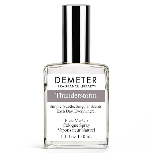 DEMETER Natural Perfume Spray Cologne for Women and Men, Thunderstorm, 1 oz