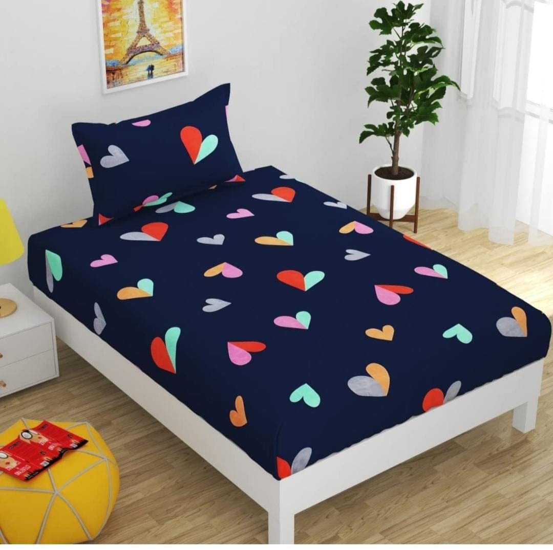 Syriddyaas With Device® Prime Collection 189 TC Cotton-Blend Fabric Single Sized(90x60) Inch 1 Bedsheet with 1 Pillow Covers - Single Bedsheet for Single Bed (B0C2QBXV6P) Amazon Price History, Amazon Price Tracker