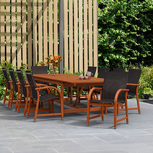 Amazonia 7-Piece Eucalyptus Rectangular Dining Set