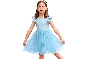 Baby Blue Sky Little Girls Tutu Dress