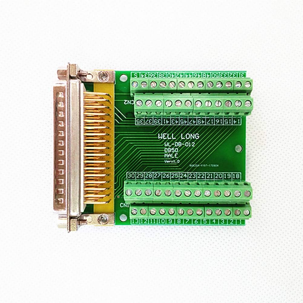 DB50 Male Breakout Board, D'SUB Header Breakout Board, Terminal Block DSUB Module.