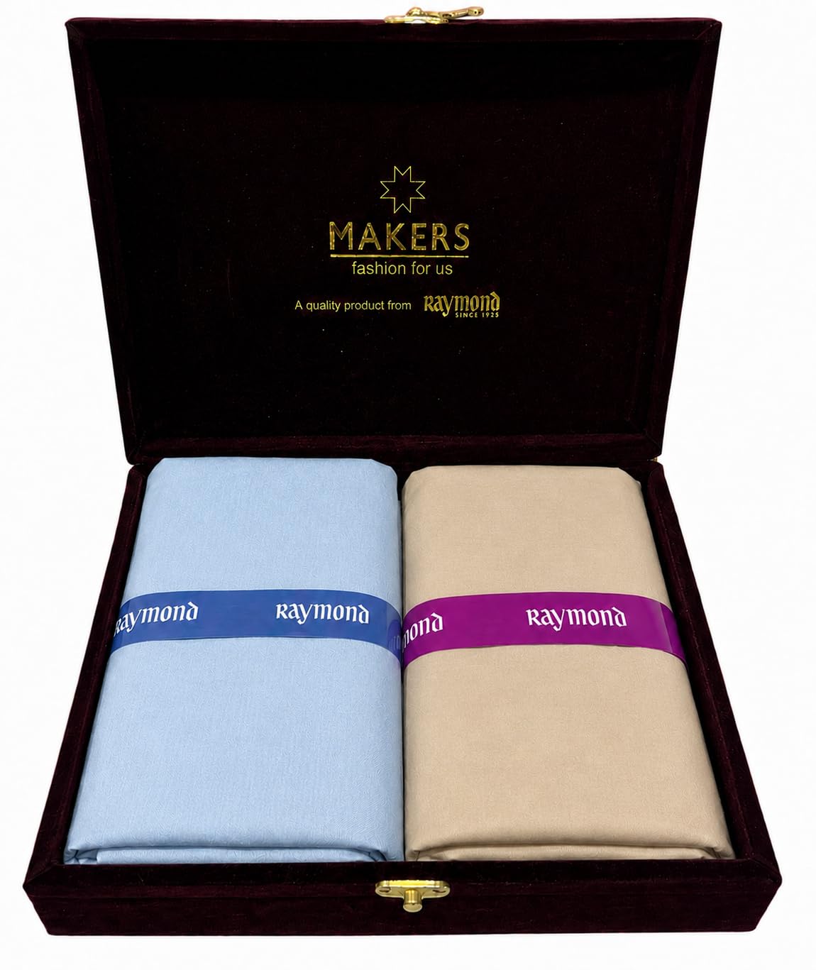 raymond fabrics Makers Men's Exclusive Unstitched Shirt & Trouser Fabric Set | Premium Dress Material Combo in Luxury Case | Custom Tailoring Fabric for Formal Wear-picture-54